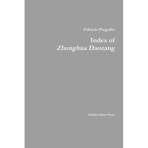 Index of Zhonghua Daozang - Paperback