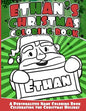 Ethan's Christmas Coloring Book: Personalized Name Coloring Book Celebrating the Christmas Holiday - Paperback