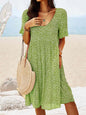 V-neck Plus Size Loose Women's Dress