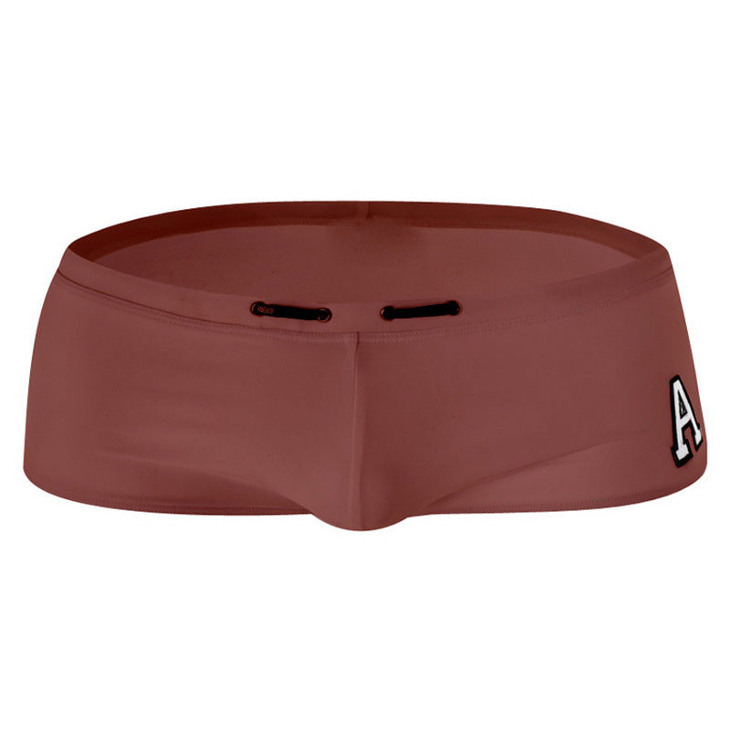 Mens Nylon Boxer Swim Trunks