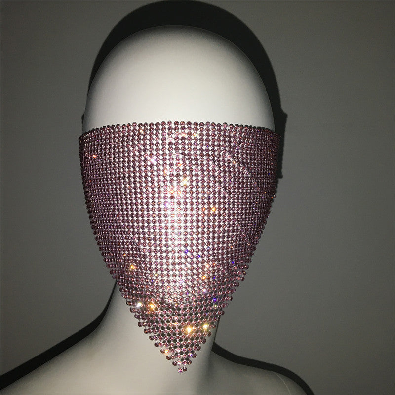 Personality Trend Accessories Rhinestone Mask