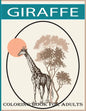 Giraffe coloring book for adults: An adult Beautiful giraffe coloring book with 30 amazing giraffe designs for stress relieving - Paperback