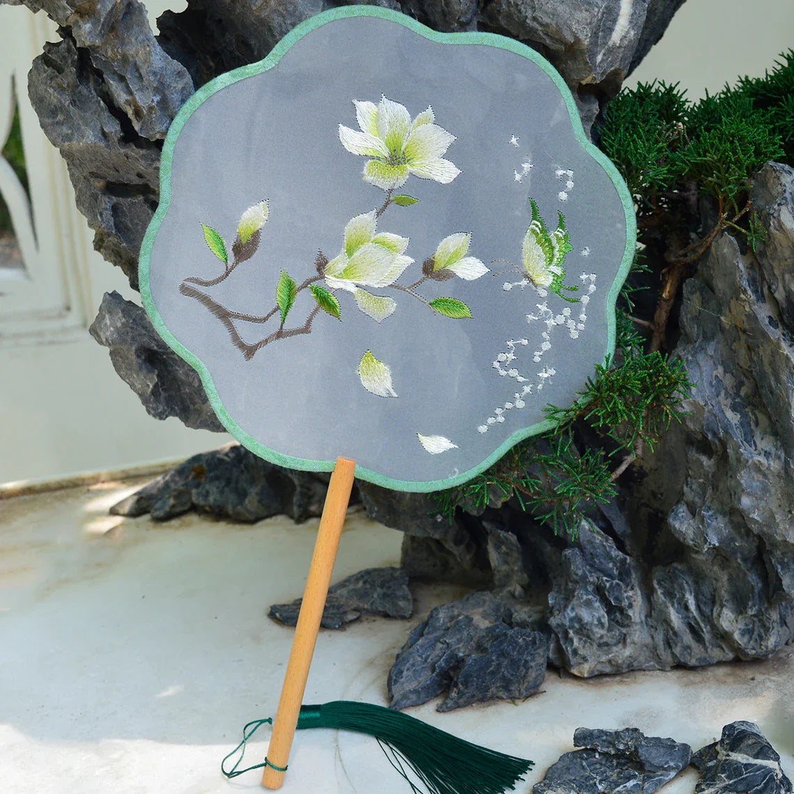 New Chinese Style Dance Fan Suzhou Embroidery Round Fan Traditional Hanfu  Dance Classic Fan 2025 New Model