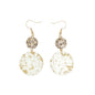Temperament Gold Leaf Acrylic Earrings