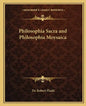 Philosophia Sacra and Philosophia Moysaica - Paperback