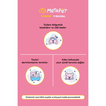 Metapet Natural Dog Shampoo for Sensitive Skin & Puppies - 8.45 fl oz, Organic, Chemical-Free, Clinically Approved
