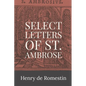 Select Letters of St. Ambrose - Paperback