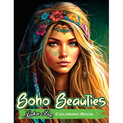 Boho Beauties: Relax and Unleash Your Creativity with Boho Beauties Coloring Book - Paperback