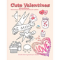 Cute Valentines doodles valentines day coloring books for adults: Doodle coloring books for adults - Paperback