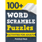 100+ Word Scramble Puzzles: Activities For Adults - Hardcover