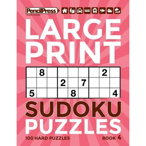 Large Print Sudoku Puzzles Book 4 - Paperback