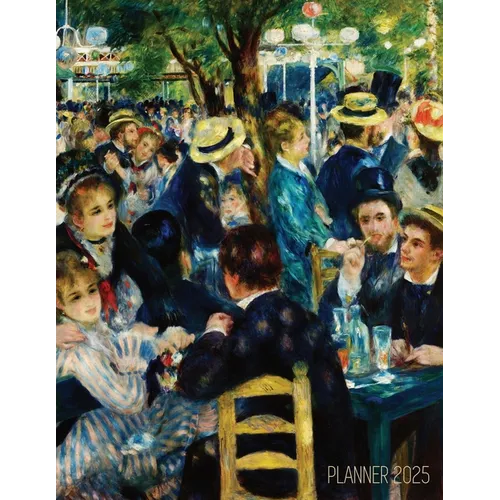 Renoir Daily Planner 2025: Dance at le Moulin de la Galette Painting Artistic Impressionism Art Organizer - Paperback