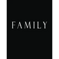 Family: White Black Decorative Book to Stack Together on Coffee Tables, Bookshelves and Interior Design - Add Bookish Charm De - Paperback