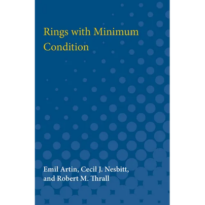 Rings with Minimum Condition - Paperback
