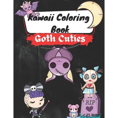 Kawaii Coloring Book: Goth Cuties - Paperback