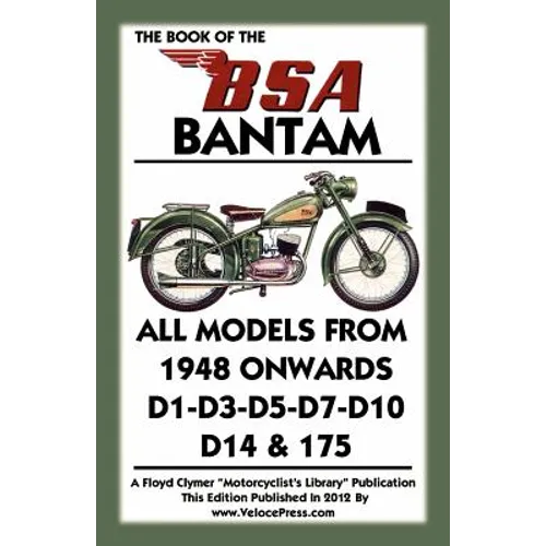 Book of the BSA Bantam All Models from 1948 Onwards - Paperback