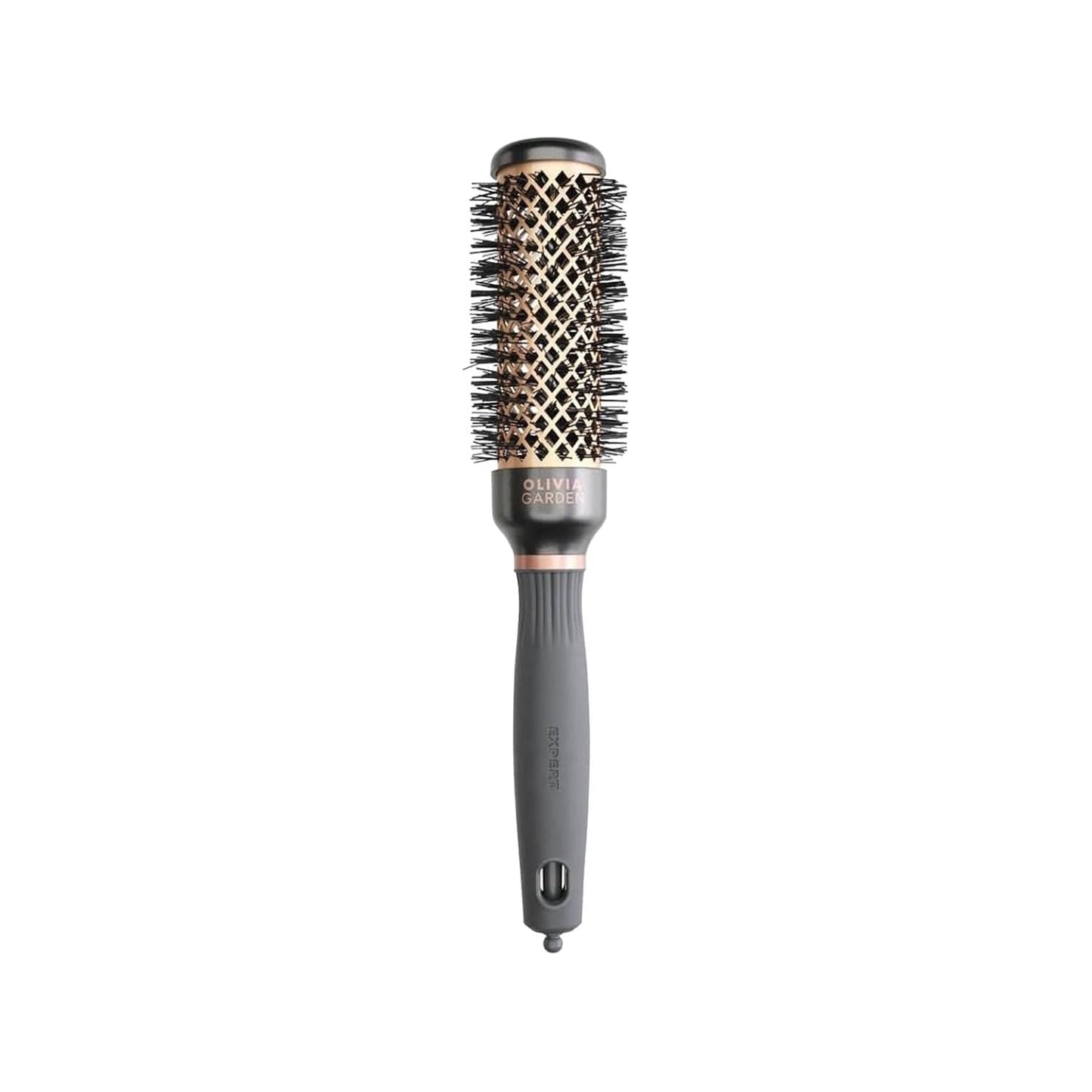 Olivia Garden Expert Blowout Heat Nylgard Bristle Hair Brush - 35mm Professional Blow-Drying Tool for Salon-Quality Results