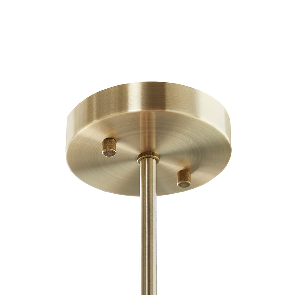 6-Light Antique Brass & Black Chandelier | Modern Two-Tone Ceiling Light with Upright Angular Arms — Adjustable 19"–49", Dining Room & Kitchen