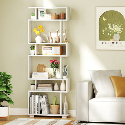 6-Tier Bookcase with Anti-Tipping Kit