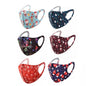 6-Pack: Fun Designed Holiday Themed Reusable Face Masks