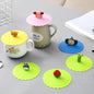 6-Pack: Leak-proof and Dustproof Silicone Cup Cover for Ceramic Tea Cups and Water Cups
