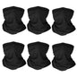 6-Pieces: Summer Neck Gaiter UV Sunscreen Protection Face Mask