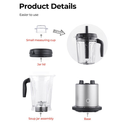 1500W Smoothie Maker Blender with 10 Speeds