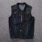 Plus size denim vest