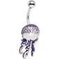 Purple Swirl Simply Seaworthy Jellyfish Belly Ring