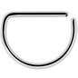 16G 1/2 Classic Annealed 316L Stainless Steel Ring