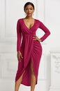 Trendy Ruched High-Low Dress