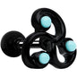 1/4 Faux Turquoise Black Trinity Swirl Tragus Cartilage Earring