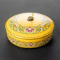 Porcelain Hand-painted Gilded Pu'er Tea Cake Caddy (Two-Piece)
