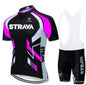 Jersey Sets Red Bicycle Short Sleeve Cycling Clothing Bike Cycling Jersey Bib Shorts