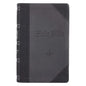 KJV Bible Giant Print 2-Tone Black/Dark Gray - Leather