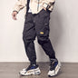 Velcro straps overalls casual pants