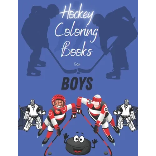 Hockey Coloring Books For Boys - Paperback