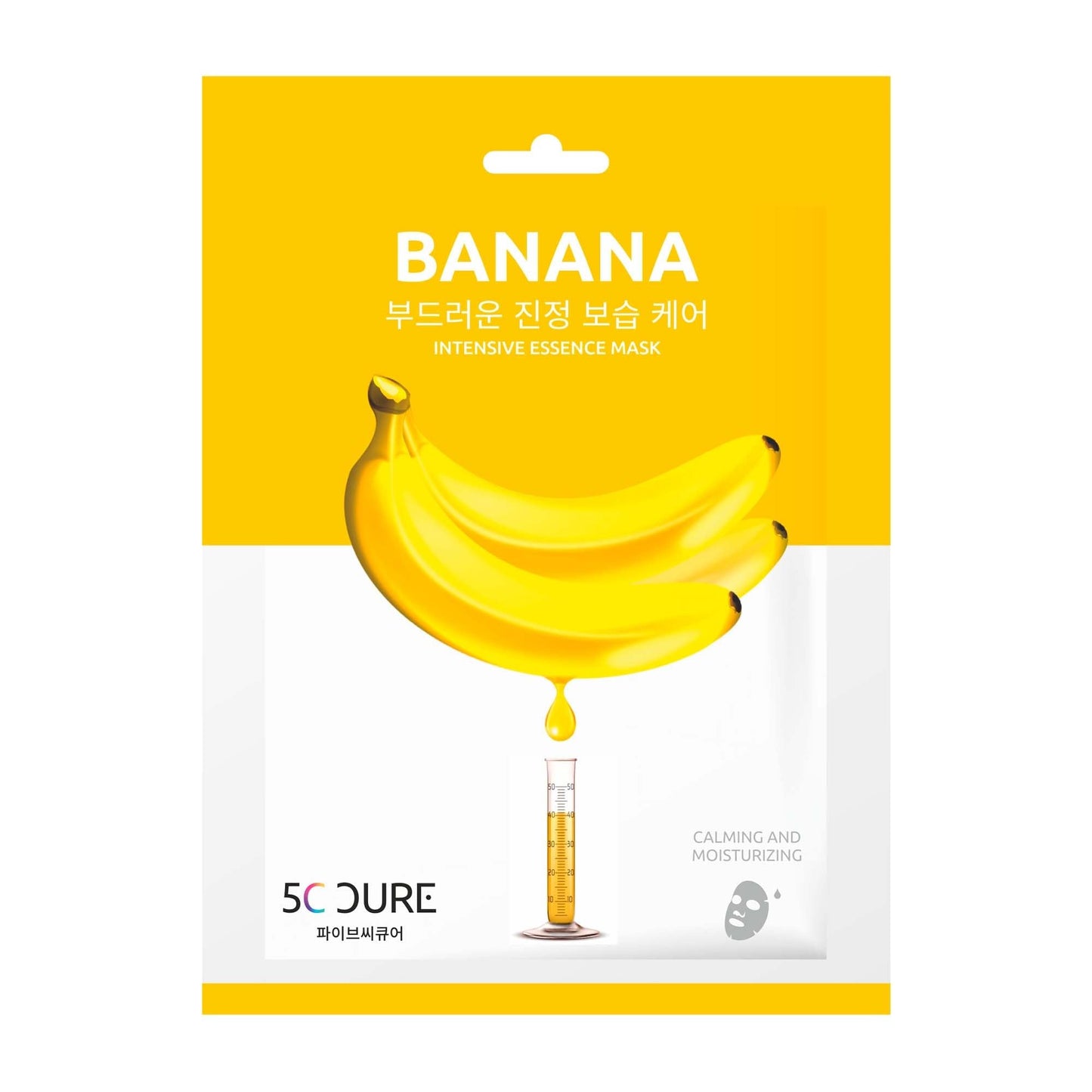 5C Cure Banana Korean Facial Mask 25ml - Deep Hydration