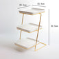 Ceramic Gold Plated Ceramic Dessert Tray Table Display Rack