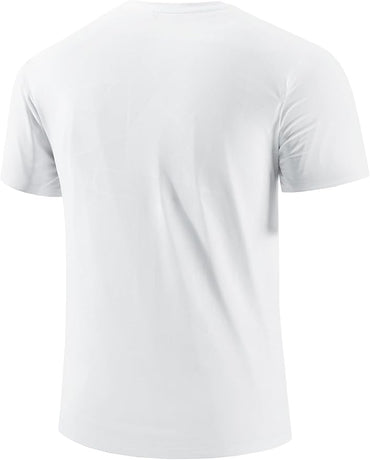 Mens Seamless Workout T-Shirts Lightweight Moisture Wicking Running Hiking Camping Tennis Pickleball Shirts for Men