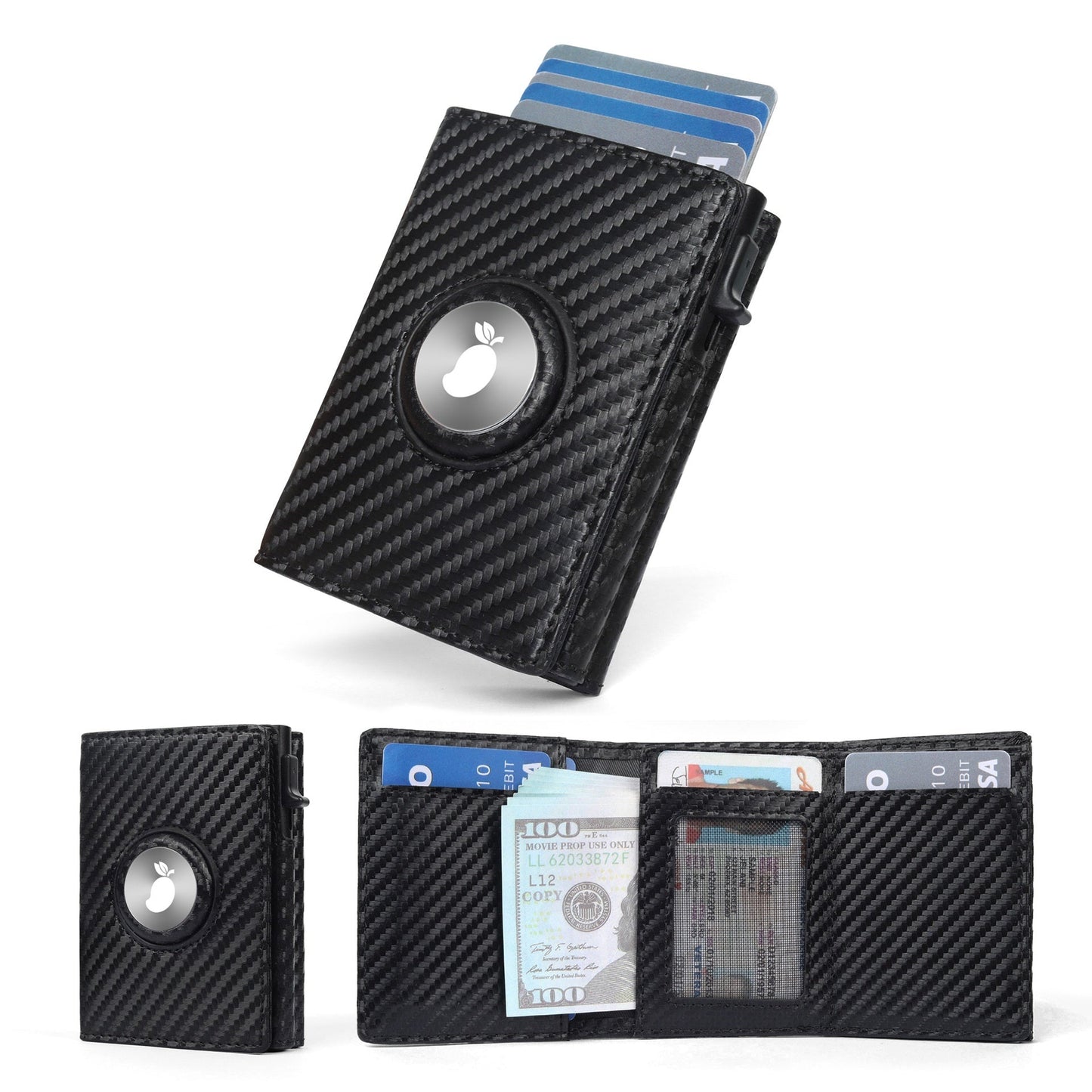 Three-fold Multi-functional Leather Wallet For Men With Card Slots