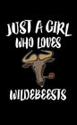Just A Girl Who Loves Wildebeests: Animal Nature Collection - Paperback