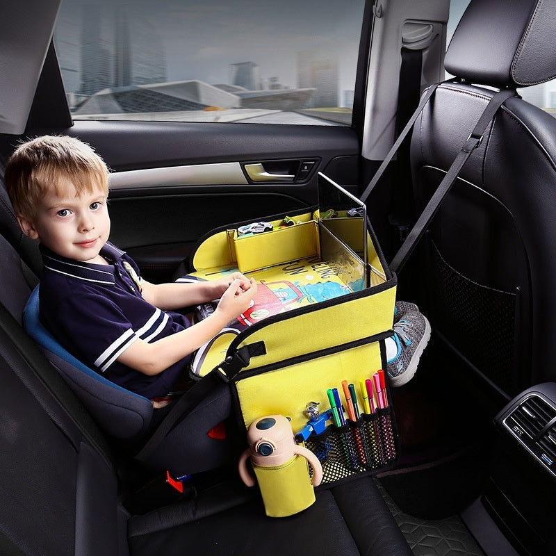 CAR Children's Dinner Plate Baby Caring Fantstic Product Car Rear Storage Small Table Board