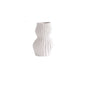 Nordic Creative Hand-painted Vase Ceramic Black And White Vertical Pattern Flower