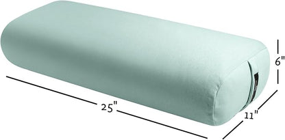 Hugger Mugger Standard Yoga Bolster - Firm, Supportive, Handmade, Durable