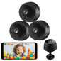 senri 3 Pack 1080P HD WiFi Mini Security Cameras Indoor Outdoor