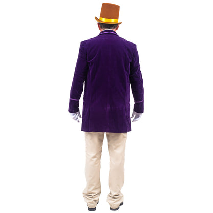 Chocolate Factory Owner Deluxe Complete Set Halloween Costume Cosplay