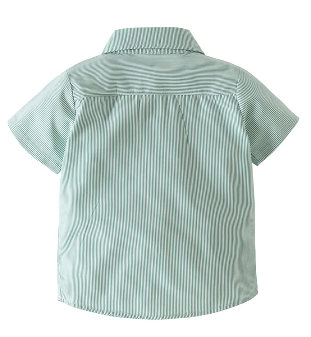 stylesilove Toddler Short-Sleeve Button-Down Shirt