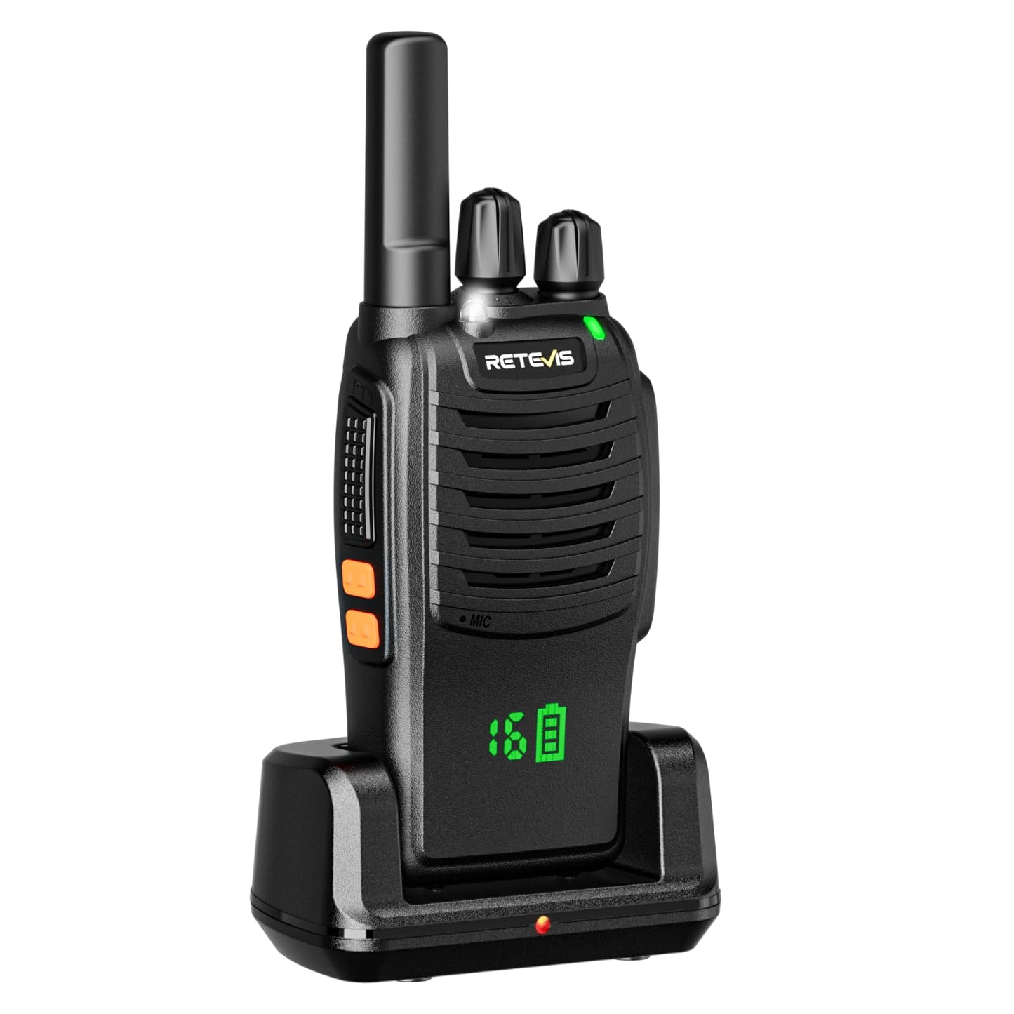 Retevis H-777 2 Way Radios, Walkie Talkies for Adults, Rechargeable Long Range Two Way Radio, Shock Resistant, Short Antenna for Business Education(10 Pack)