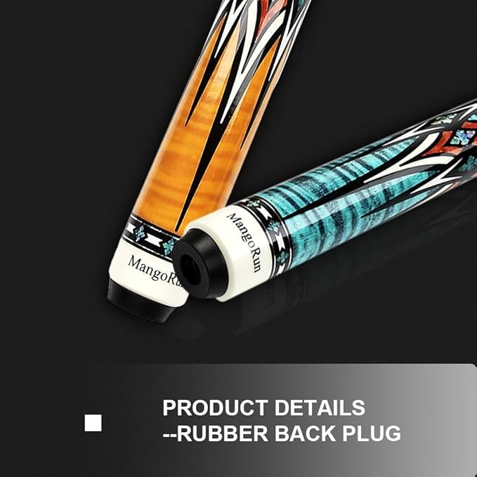 Carbon Fiber Pool Cue Stick 12.5mm Low Deflection Billiard Cue Stick Case Set with Little Extension